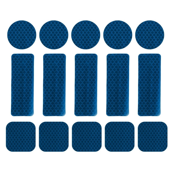 Uxcell Safety High Visibility Reflective Sticker Waterproof Driveway Reflector for Bicycle Motorcycle Blue