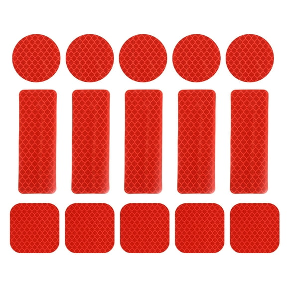 Uxcell Safety High Visibility Reflective Sticker Waterproof Driveway Reflector for Bicycle Motorcycle Red