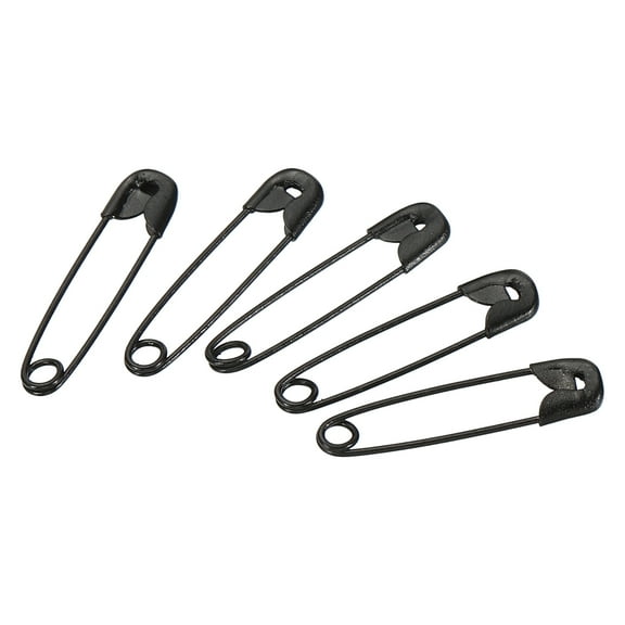 Uxcell Safety Pins 0.71 Inch Nickle Plated Small Sewing Pins Black 200Pcs