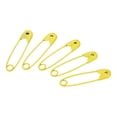 thumbnail image 1 of Uxcell Safety Pins 0.98 Inch Metal Small Sewing Pins Yellow 500Pcs, 1 of 5