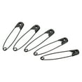 thumbnail image 1 of Uxcell Safety Pins 1.65 Inch Nickle Plated Small Sewing Pins Black 100Pcs, 1 of 5