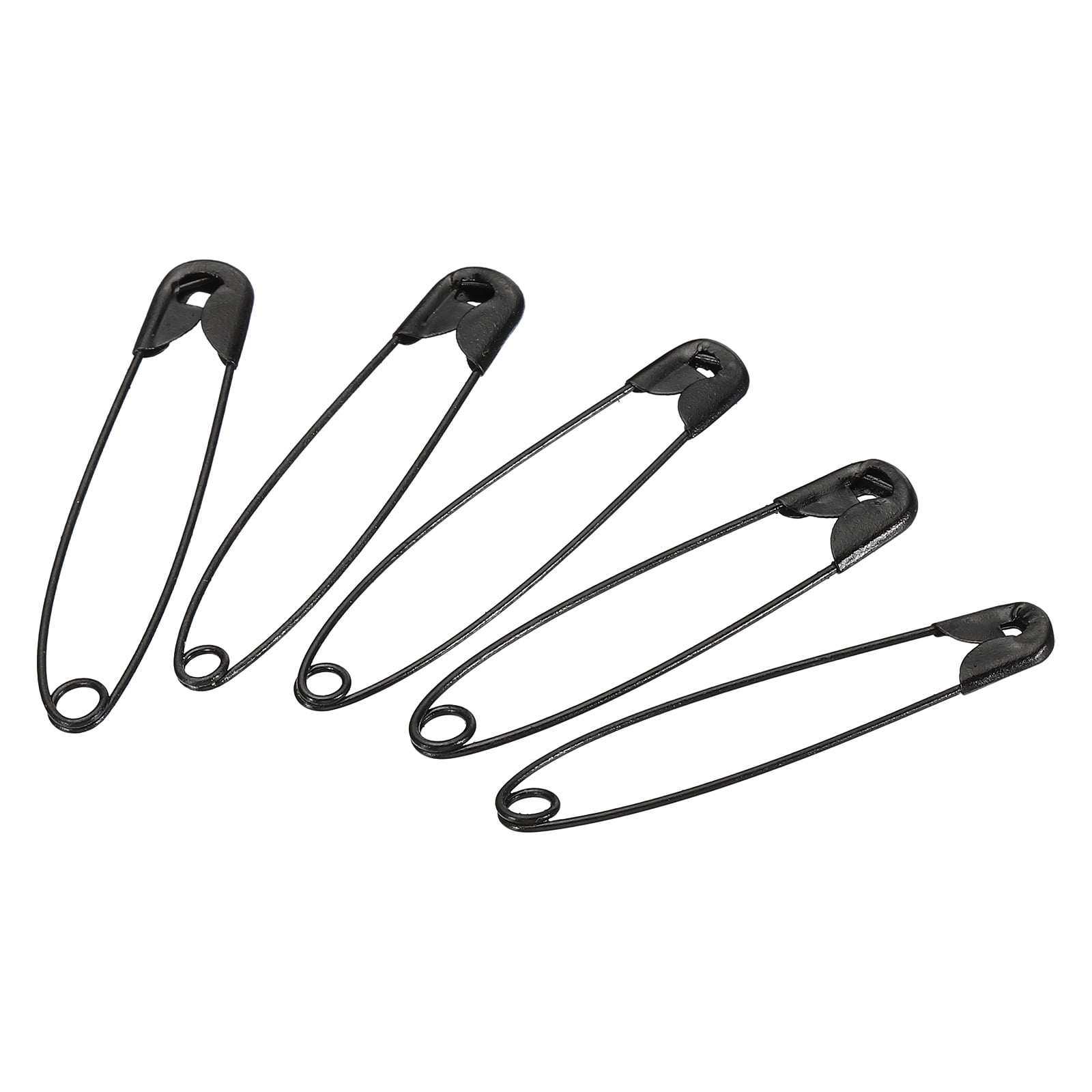 Uxcell Safety Pins 2.13 Inch Nickle Plated Small Sewing Pins Black 432Pcs