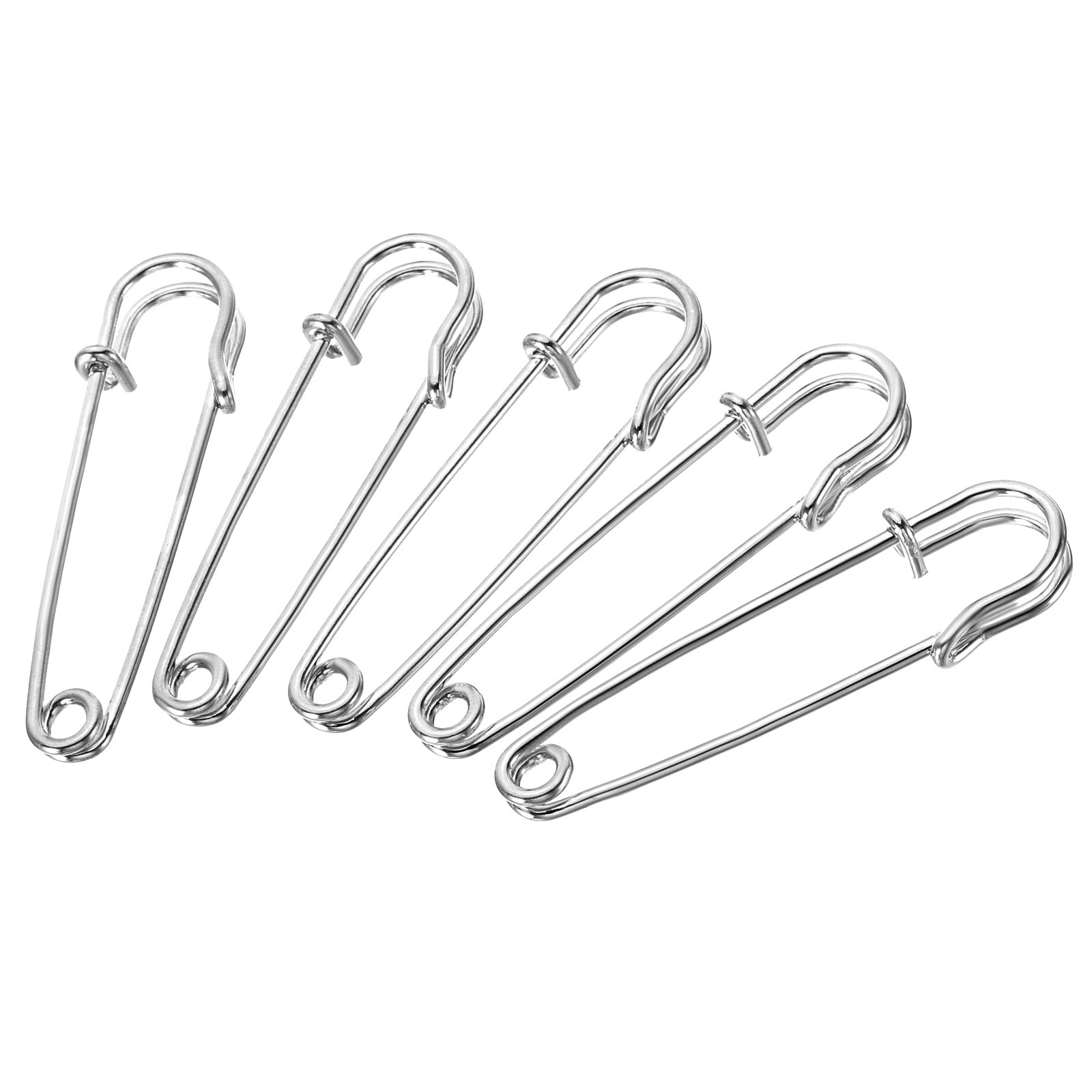 Uxcell Safety Pins 2.48 inch Large Metal Sewing Pins Purple 50pcs