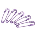 thumbnail image 1 of Uxcell Safety Pins 2.48 Inch Large Metal Sewing Pins Purple 50Pcs, 1 of 5