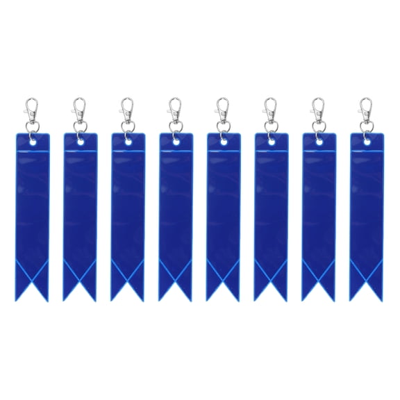 Uxcell Safety Reflector, Reflector Tag Pendant Reflective Safety Keychain Gear for Backpack Cycling Running Deep Blue 6 Inch