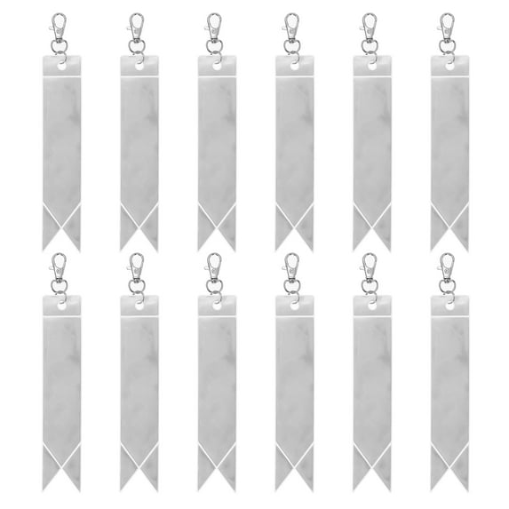 Uxcell Safety Reflector, Reflector Tag Pendant Reflective Safety Keychain Gear for Backpack Cycling Running Silver