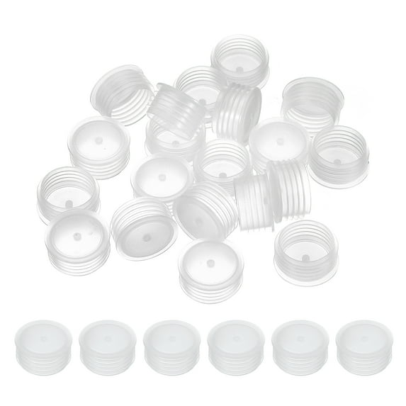 Uxcell Salt and Pepper Shaker Stoppers 25mm/0.98", Plastic Replacement, Clear 50Pcs