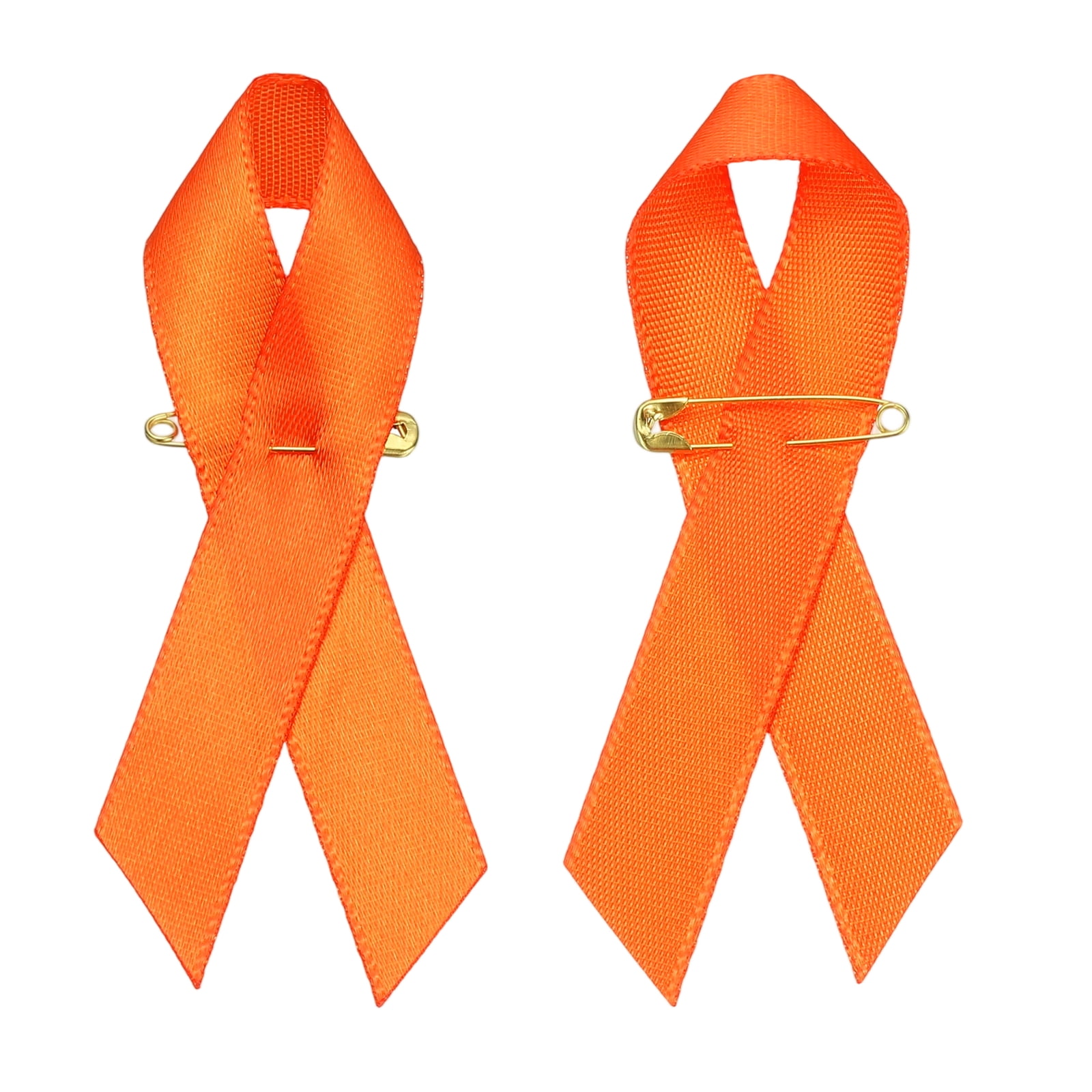 Uxcell Satin Awareness Ribbons with Pins for Charity Public Social ...