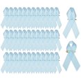 thumbnail image 1 of Uxcell Satin Awareness Ribbons with Pins for Charity Public Social Party Event - 200 Pcs & 3 Inch & Light Blue, 1 of 7