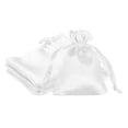 thumbnail image 1 of Uxcell 3 x 4 Inch Satin Bags with Drawstring, Gift Bags for Jewelry Candy Christmas Party 6 Pcs White, 1 of 7