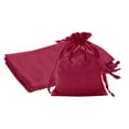 thumbnail image 1 of Uxcell Satin Drawstring Gift Bags for Jewelry, Candy, and Party Favors Dark Red 6 x 8 Inch, 1 of 7