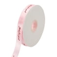 thumbnail image 1 of Uxcell Satin Ribbon Just for You Valentine Ribbon for Gift Wrapping Fabric Ribbon for Craft DIY Wedding Birthday Valentine's Day Bouquet Accessories Light Pink 100 Yard, 1 of 7