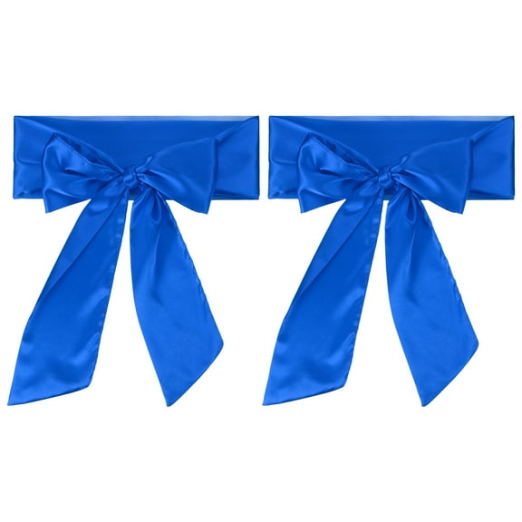 Uxcell Satin Sash Belt, 2 Pcs Wedding Party Bridal Blank Satin Waist Belts Prom Accessory for Graduation Birthday Decoration DIY Accessory Homecoming, Navy Blue