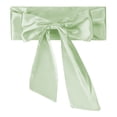 thumbnail image 1 of Uxcell Satin Sash Belt, Wedding Party Bridal Blank Satin Waist Belts Prom Accessory for Graduation Birthday Decoration DIY Accessory Homecoming, Light Green, 1 of 4