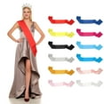 thumbnail image 1 of Uxcell Satin Sash, Blank Sash Pageant Ribbon for Beauty Pageant Party Wedding Birthday 12 Pack & Multicolor, 1 of 7