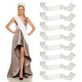 thumbnail image 1 of Uxcell Satin Sash, Blank Sash Pageant Ribbon for Beauty Pageant Party Wedding Birthday 8 Pack & White, 1 of 7