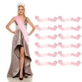 thumbnail image 1 of Uxcell Satin Sash, Blank Sash, Pageant Ribbon for Beauty Pageant Party Wedding DIY Decorations 12 Pack & Pink, 1 of 7