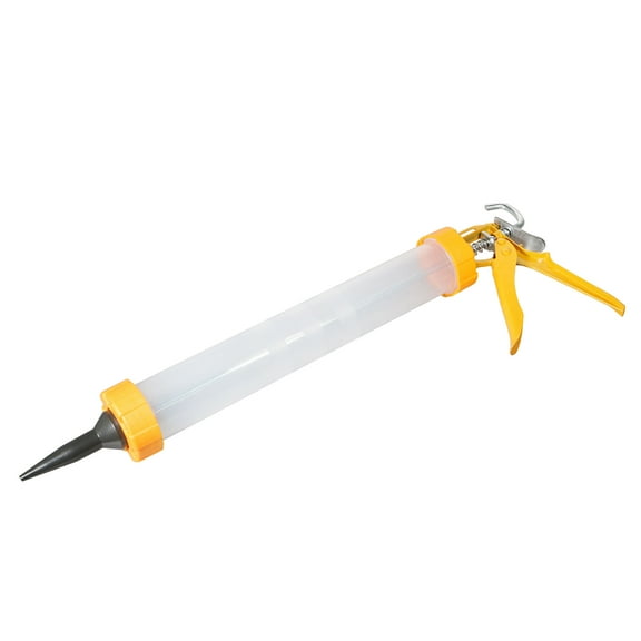 Uxcell Sausage Caulking Gun, ABS Sealant Cartridge Applicator with Nozzles, Translucent