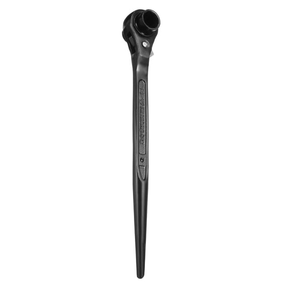Uxcell Scaffolding Podger Ratchet Wrench 0.47 x 0.55 in CR-V 12 Point Double Ended Socket Ratcheting Podger Black