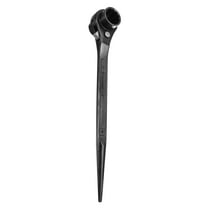 Uxcell Scaffolding Podger Ratchet Wrench 1.18 x 1.26 in CR-V 12 Point Double Ended Socket Ratcheting Podger Black