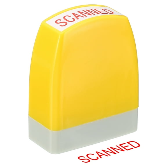 Uxcell Notice Stamp Self Inking, Office Stamps Message Stamp Business Stamp Style 1 ["Scanned"]