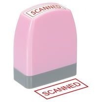 Uxcell Scanned Notice Stamp Self Inking, Office Stamps Message Stamp