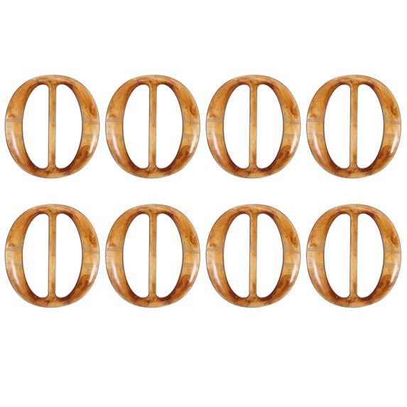 Uxcell Scarf Ring Clip Resin Oval T-Shirt Clip Fashion Ring Scarves Clasp Buckle Tie Circle Clip Light Coffee Color