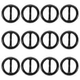 thumbnail image 1 of Uxcell Scarf Ring Clip Resin Round T-Shirt Clip Fashion Ring Scarves Clasp Buckle Tie Circle Black, 1 of 7