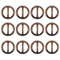 thumbnail image 1 of Uxcell Scarf Ring Clip Resin Round T-Shirt Clip Fashion Ring Scarves Clasp Buckle Tie Circle Dark Coffee Color, 1 of 6