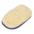 thumbnail image 1 of Uxcell Scratch Free Soft Microfiber Cleaning Mitten Dusting Wash Mitt, Beige Blue, 1 of 5