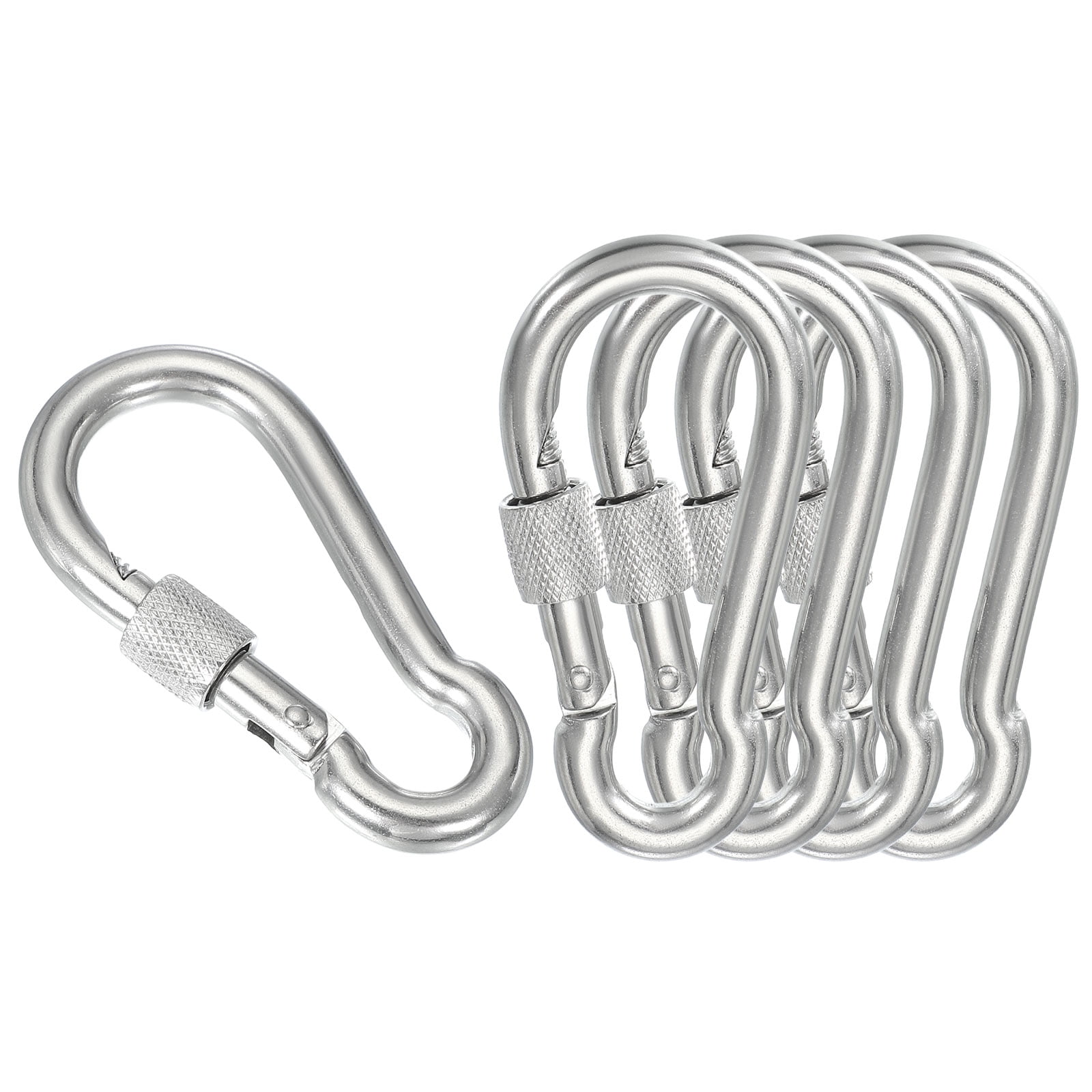 Uxcell Screw Locking Clips,304 Stainless Steel Spring Snap Hook for ...