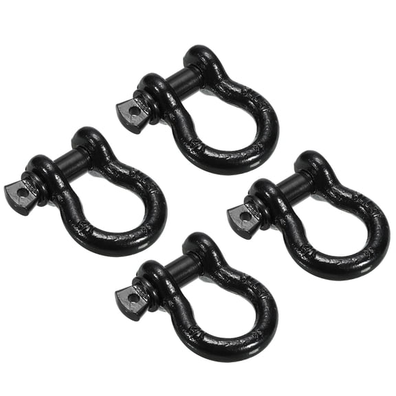 Uxcell Screw Pin Shackle, Carbon Steel D Ring Shackle for Towing Rigging 1/2'