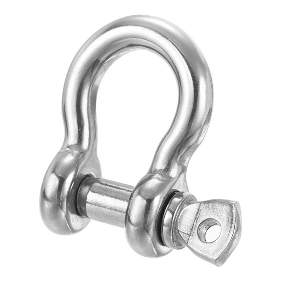 Uxcell Screw Pin Shackle with Pin, 304 Stainless Steel D Ring Shackle for Towing Rigging 3/8'