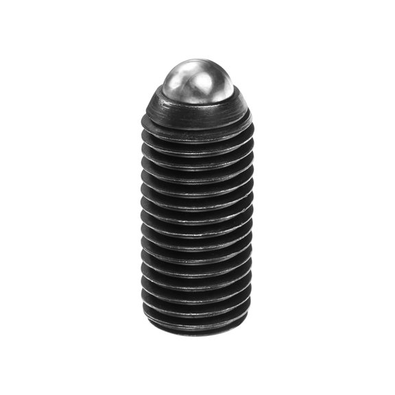 Uxcell Screw Thread Ball Plunger M16 x 35mm High Carbon Steel Hex Socket Spring Plunger Ball for Lubrication Pneumatic Tools, Black