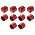 thumbnail image 1 of Uxcell Screw Thread Protectors, 43mm ID End Cap Cover Burgundy Red 10pcs, 1 of 5
