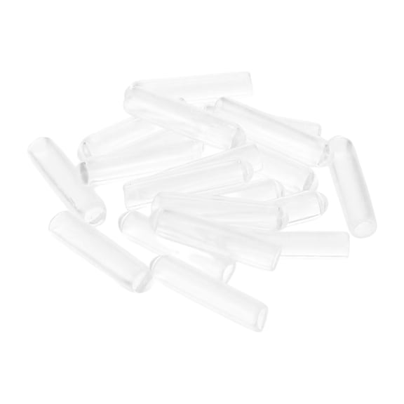 Uxcell Screw Thread Protectors End Caps Vinyl 50 Pcs 1.5mm Clear