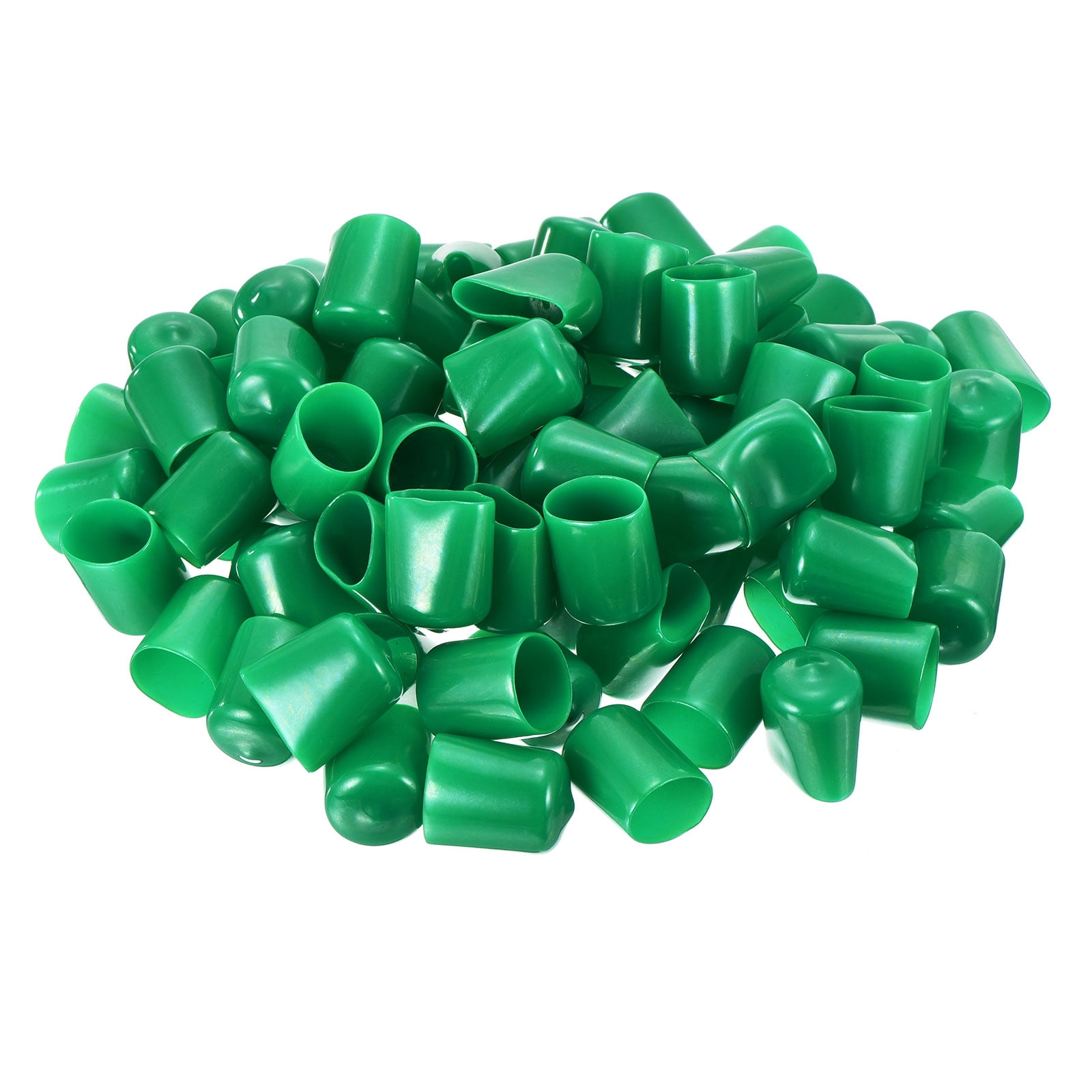 Uxcell Screw Thread Protectors Rubber End Cap Cover 20mm Dark Green ...