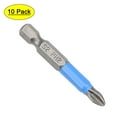 thumbnail image 1 of Uxcell Screwdriver Bit Non-Slip Screwdriver Bit Sandblasting S2 Steel PH2 Bit Hex 1/4-Inch Shank 10pcs, 1 of 5