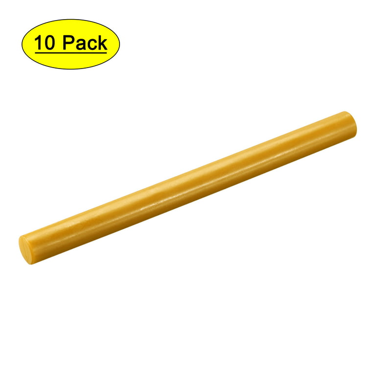 Uxcell Seal Wax Sticks Round 5.38 Length for Wax Seal Stamp Cards Amber  Gold 10 Pack