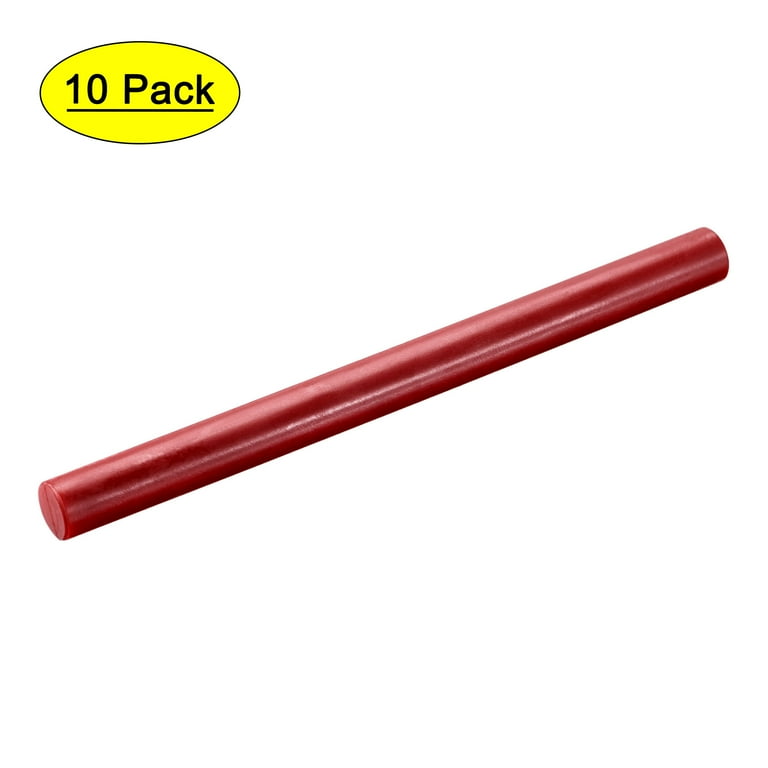 Uxcell Seal Wax Sticks Round 5.38 Length for Wax Seal Stamp Cards Brown  Red 10 Pack 