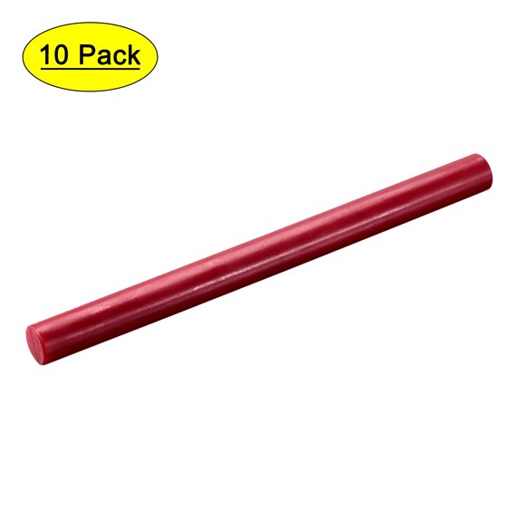 Uxcell Seal Wax Sticks Round for Wax Seal Stamp Cards Grape Red 5Pcs