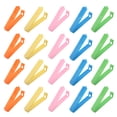 thumbnail image 1 of Uxcell Sealing Clips 3.5 Inch, 20 Pack Reusable Plastic Bag Clamp Sealer for Food Storage, 5 Colors, 1 of 5