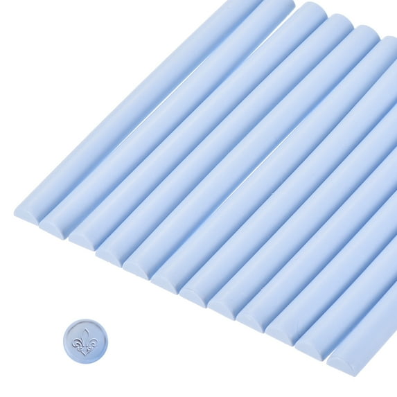 Uxcell Sealing Wax Stick Glue Gun Wax Seal Rod Craft Adhesive Waxing for Letter Seal Wax Stamp Blue Purple