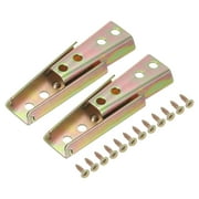 Sectional Couch Connectors 2Pcs Sofa Connector Furniture Sofa Latch Sofa Slider Bed Frame Accessories Sofa Fixing Bolt Interlocking Sofa Connector Bracket 90mm Color Zinc