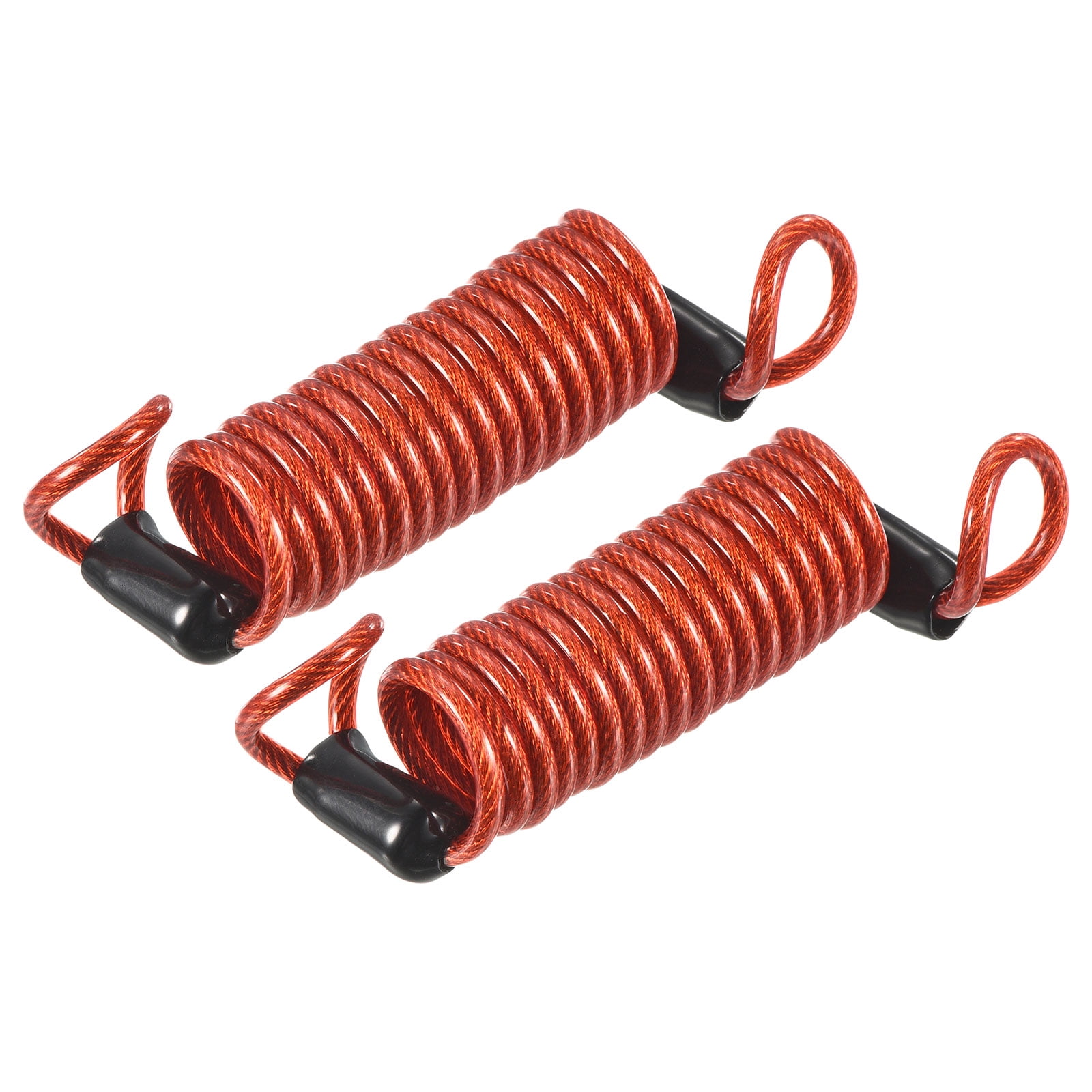 Spring Loop Cable Uxcell Security Cable Coated Spring Rope with Loop 0.1 inch x 3.28ft ...