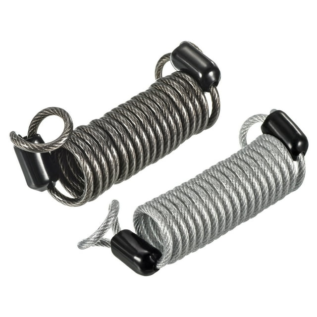 Uxcell Security Steel Cable 2.5mm x 1m/3.28ft Coated Spring Luggage ...