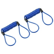 Unique Bargains Coated Security Steel Cable Lock Wire Rope Double Loop ...