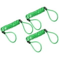 thumbnail image 1 of Uxcell Security Steel Cable 3.5mm x 1.2m/3.94ft Coated Spring Luggage Lock Wire Rope with Double Loop Green 3 Pack, 1 of 5