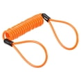 thumbnail image 1 of Uxcell Security Steel Cable 3.5mm x 1.2m/3.94ft Coated Spring Luggage Lock Wire Rope with Double Loop Orange, 1 of 5