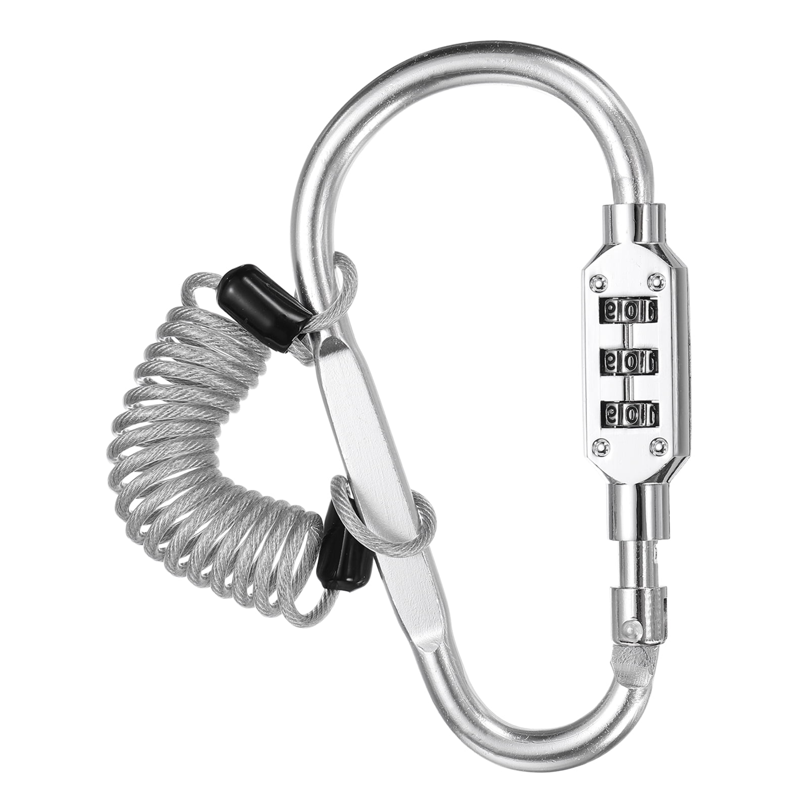 Looped Security Rope Uxcell Security Steel Cable Lock, (3.3 Feet, Silver), Double Loop ...